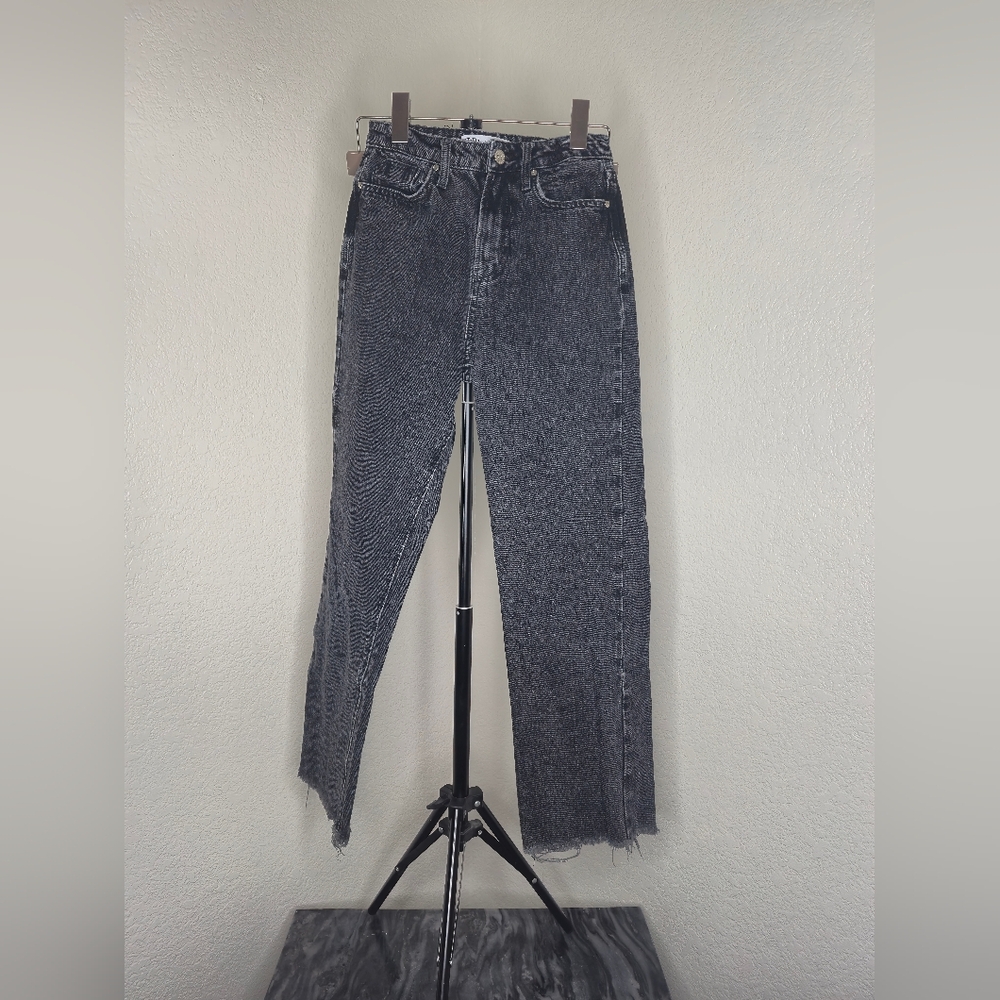 Zara Gray Straight Leg Jeans